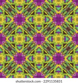 Decorative background made of small squares. The rich decoration of abstract patterns for construction of fabric or paper.