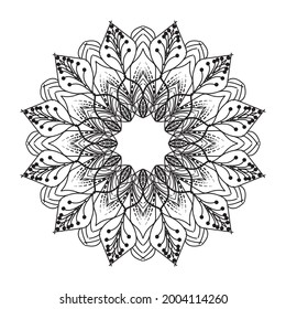 Decorative background with  mandala design