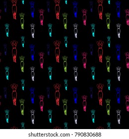 Decorative background of multi-colored dresses.
Vector Pattern Dress. Hand-drawn dresses.


