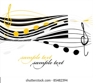 decorative background with music