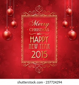 Decorative background for the New Year and Christmas
