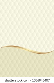 decorative background with ornament 3D divided into two