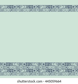 Decorative background painted by hand in the form of a quilt. Image can be used for book covers, calendars, web-design and for their own design ideas