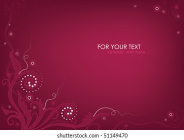 Decorative background with a pattern, curls and spirals