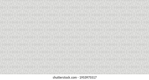 Decorative background pattern with floral ornaments on a gray background, vintage. Great for postcards, covers, wallpapers. Seamless pattern, texture for your design. Vector graphics