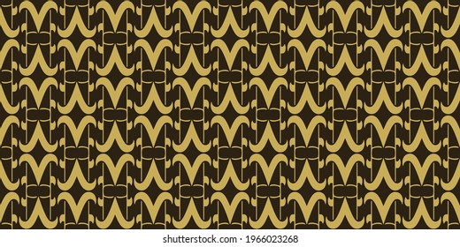 Decorative background pattern gold ornament on black background, wallpaper. Seamless pattern, texture. Vector illustration