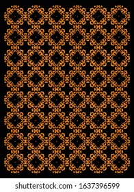 Decorative background pattern made from geometrically-arranged shapes or lines 