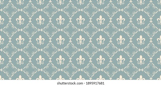 Patrón de fondo decorativo de estilo vintage. Textura de papel pintado sin inconvenientes. Ilustración del vector