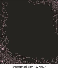 decorative background with pink elements- vector