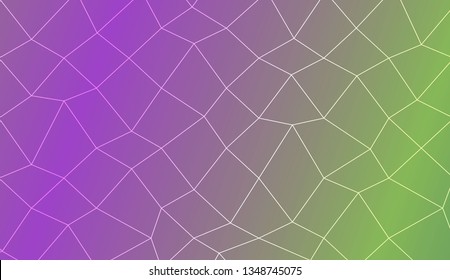 Decorative background with polygonal mesh . For modern interior design, fashion print. Vector illustration. Creative gradient color