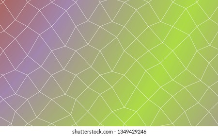 Decorative background with polygonal mesh . For modern interior design, fashion print. Vector illustration. Creative gradient color