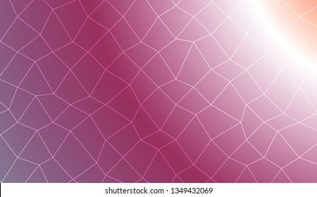 Decorative background with polygonal mesh . For modern interior design, fashion print. Vector illustration. Creative gradient color