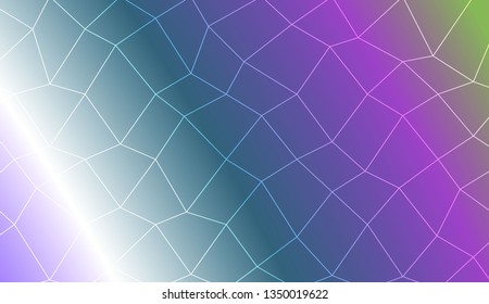 Decorative background with polygonal mesh . For modern interior design, fashion print. Vector illustration. Creative gradient color