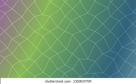 Decorative background with polygonal mesh . For modern interior design, fashion print. Vector illustration. Creative gradient color