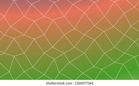 Decorative background with polygonal mesh . For modern interior design, fashion print. Vector illustration. Creative gradient color