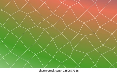 Decorative background with polygonal mesh . For modern interior design, fashion print. Vector illustration. Creative gradient color