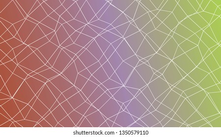 Decorative background with polygonal mesh . For modern interior design, fashion print. Vector illustration. Creative gradient color