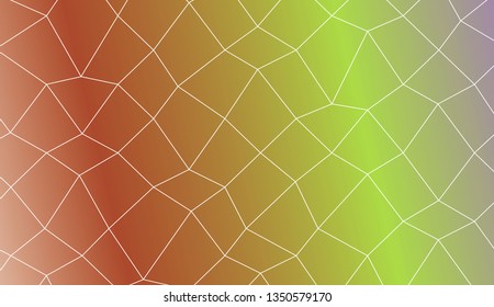 Decorative background with polygonal mesh . For modern interior design, fashion print. Vector illustration. Creative gradient color