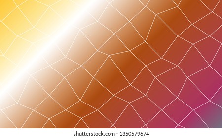 Decorative background with polygonal mesh . For modern interior design, fashion print. Vector illustration. Creative gradient color