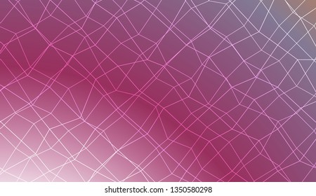 Decorative background with polygonal mesh . For modern interior design, fashion print. Vector illustration. Creative gradient color