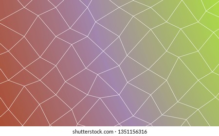 Decorative background with polygonal mesh . For modern interior design, fashion print. Vector illustration. Creative gradient color