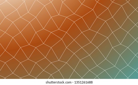 Decorative background with polygonal mesh . For modern interior design, fashion print. Vector illustration. Creative gradient color