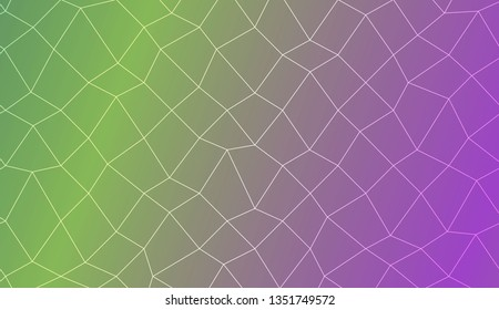 Decorative background with polygonal mesh . For modern interior design, fashion print. Vector illustration. Creative gradient color