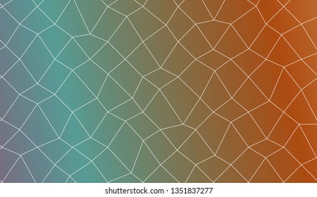 Decorative background with polygonal mesh . For modern interior design, fashion print. Vector illustration. Creative gradient color