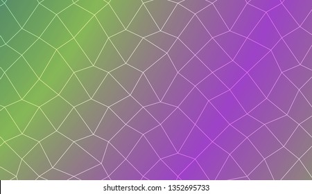 Decorative background with polygonal mesh . For modern interior design, fashion print. Vector illustration. Creative gradient color