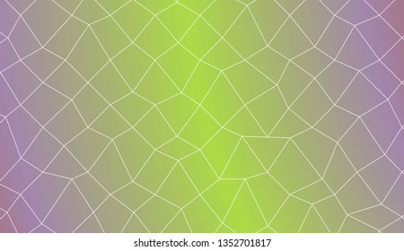 Decorative background with polygonal mesh . For modern interior design, fashion print. Vector illustration. Creative gradient color