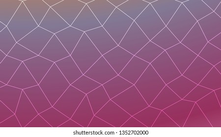 Decorative background with polygonal mesh . For modern interior design, fashion print. Vector illustration. Creative gradient color
