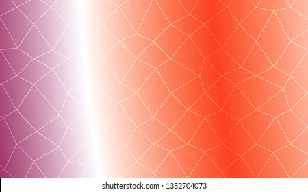 Decorative background with polygonal mesh . For modern interior design, fashion print. Vector illustration. Creative gradient color