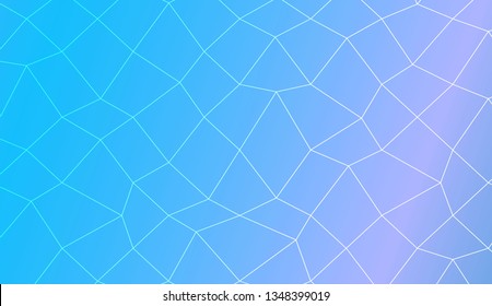 Decorative background with polygonal mesh . Template for your banner. Vector illustration. Creative gradient color