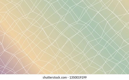 Decorative background with polygonal mesh . Template for your banner. Vector illustration. Creative gradient color