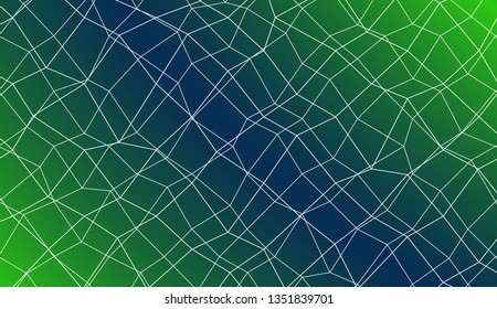 Decorative background with polygonal mesh . Template for your banner. Vector illustration. Creative gradient color