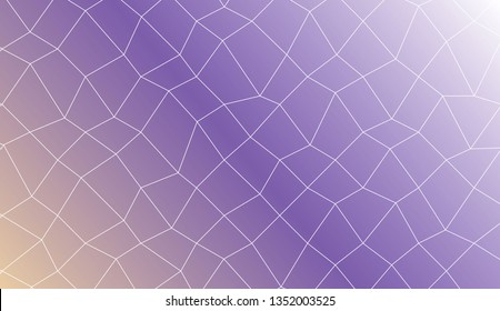 Decorative background with polygonal mesh . Template for your banner. Vector illustration. Creative gradient color