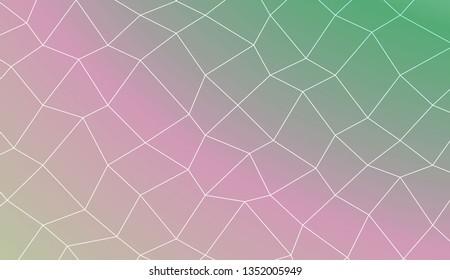 Decorative background with polygonal mesh . Template for your banner. Vector illustration. Creative gradient color