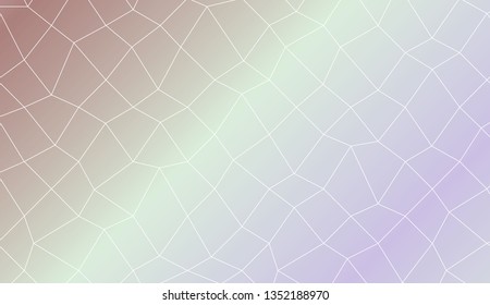 Decorative background with polygonal mesh . Template for your banner. Vector illustration. Creative gradient color