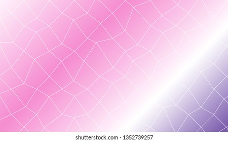 Decorative background with polygonal mesh . Template for your banner. Vector illustration. Creative gradient color