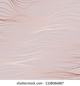 Decorative background with rose gold imitation for invitations and cards design