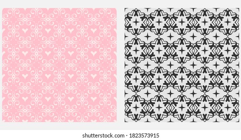 Decorative background, seamless pattern. Vector graphics