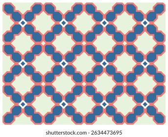 Decorative background seamless vector pattern. Architectural backdrop and textile surface pattern designs series