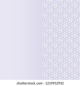 Decorative background with snowflakes. Vector illustration.