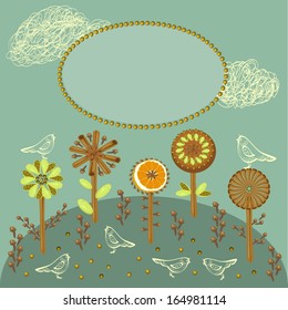 decorative background with spices