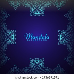 Decorative background with stylish mandala design ornament pattern vector