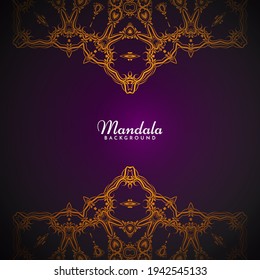 Decorative background with stylish mandala design ornament pattern vector