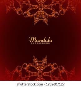 Fondo decorativo con diseño elegante de manala adorno de patrón vectorial