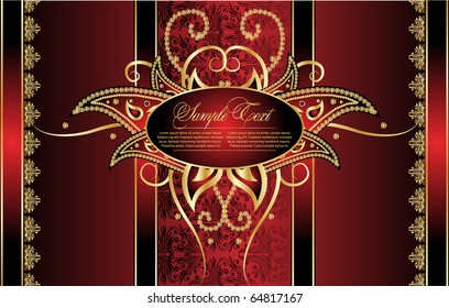  decorative background with stylized  butterfly