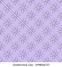 Fondo decorativo de flores estilizadas. Ilustración vectorial abstracta sin problemas