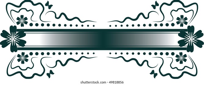 decorative background for the text box with flowers